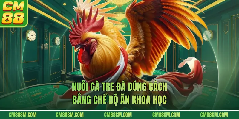 Nuôi gà tre đá đúng cách bằng chế độ ăn khoa học